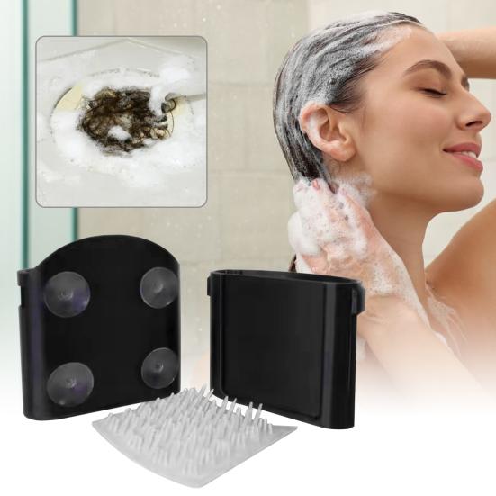 Настенный коллектор для волос, многоразовый коллектор для волос с присоской для ванной комнаты, душа, ванны, стены