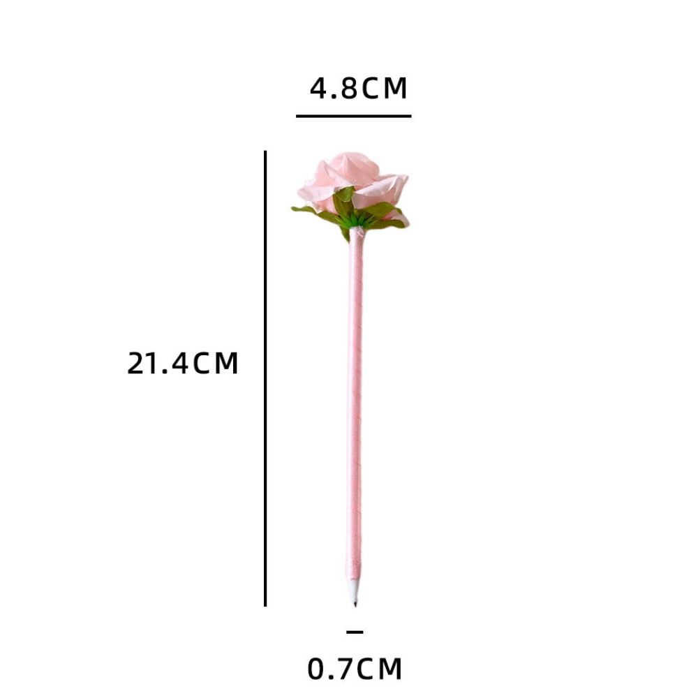 0,5 мм шариковая ручка с искусственным цветком, гелевая ручка с креативным дизайном и цветочным рисунком