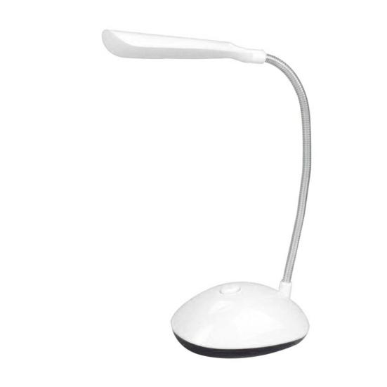 Pwichdn LED Desk Light Eye-protective Battery Operated Plastic Flexible 360 Degree Rotation Desk Night Light for Home