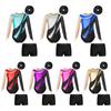 Kids Girls Gymnastic Leotard Long Sleeve Mesh Keyhole Back Design with V-Front Shorts Set
