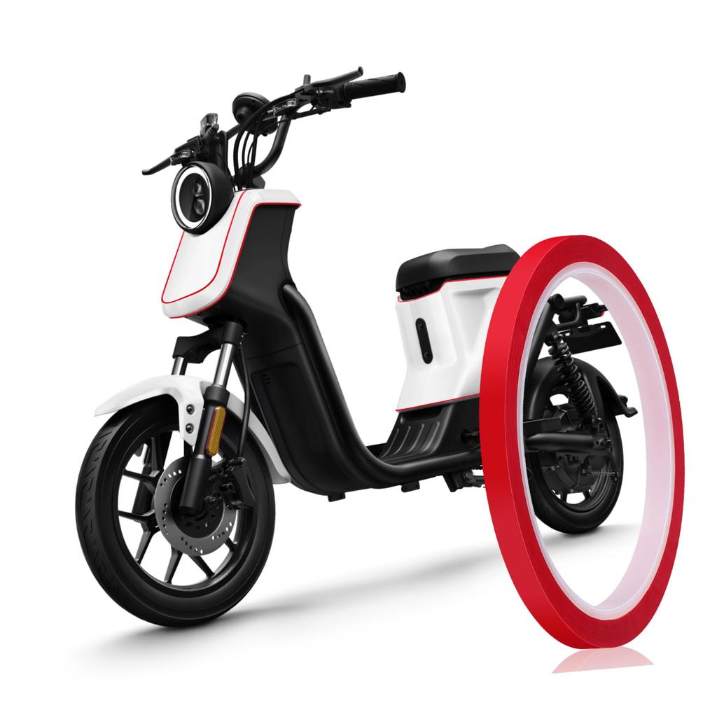 Lurrose 1 Roll Car Decoration Strip Red Pinstripe Tape Auto Trim Adhesive Colored Tape