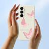 For Samsung Galaxy A17 5G Case Butterfly Pattern Printing Straight Edge TPU Phone Back Cover