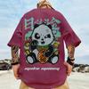 Chinese New Year Men's T-Shirt 3d Panda Printed Male Clothing Summer Casual Short Sleeve Top Loose Oversized T-Shirt Street Tees