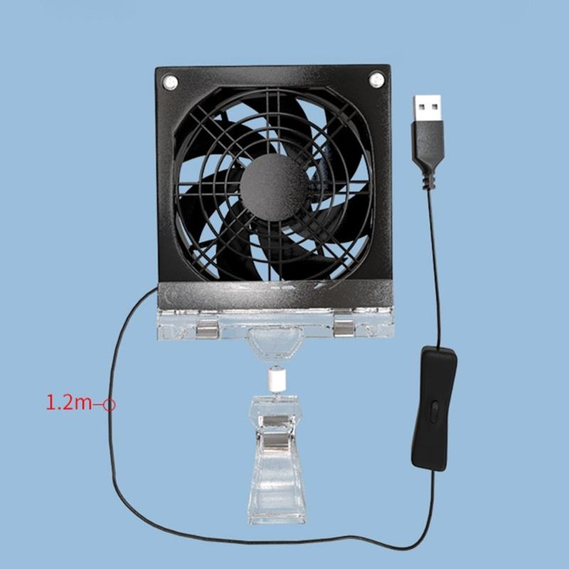 3600RPM High Speed 5V Computer Cooling Fan Adjustable Angle Design For PC Gaming Rigs Router Heat Dissipation
