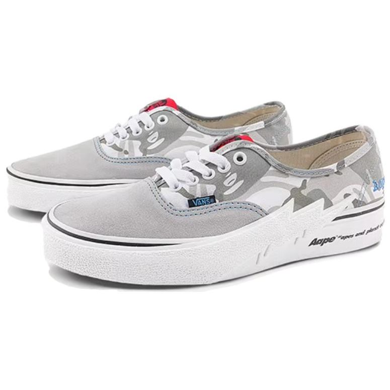 AAPE x Vans Authentic Bolt - Серый Камуфляж Унисекс Кроссовки Синий VN000BWCY31