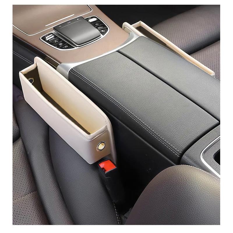 Автомобильные аксессуары для интерьера органайзер для щели между сиденьями коробка сумка для хранения непромокаемый универсальный кожаный автомобильный консольный боковой карман для щели