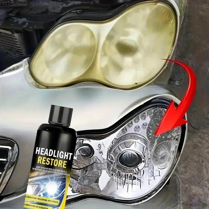 Car Headlight Oxidation Repair Milk | Brightness Restore | Lamp Shade Defog & Clear Vision