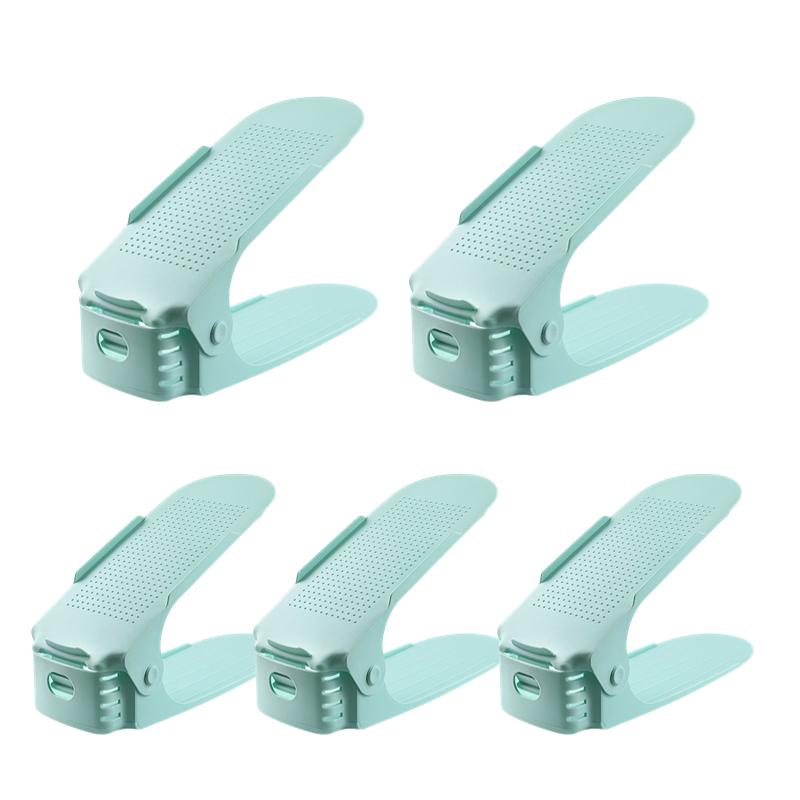 Xiaomi Mijia 5-10 шт. регулируемая полка для обуви, двойная полка, держатель для обуви, экономия места, органайзер для хранения обуви, отделения для обуви для организации гардероба