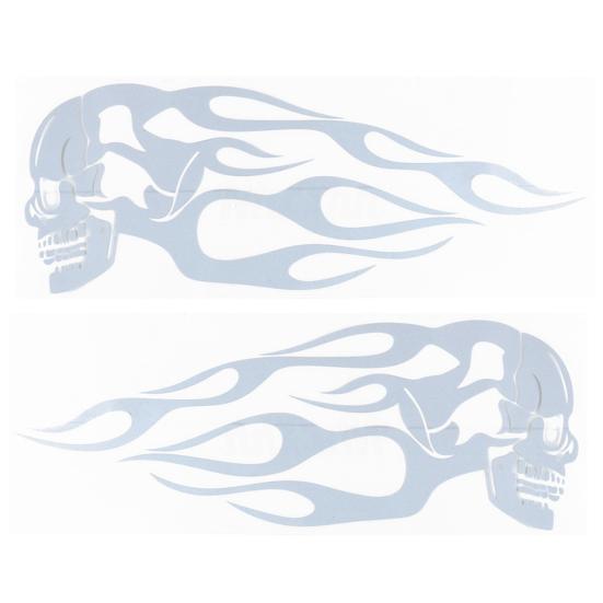 Полезная наклейка на мотоцикл, светоотражающая черная мода