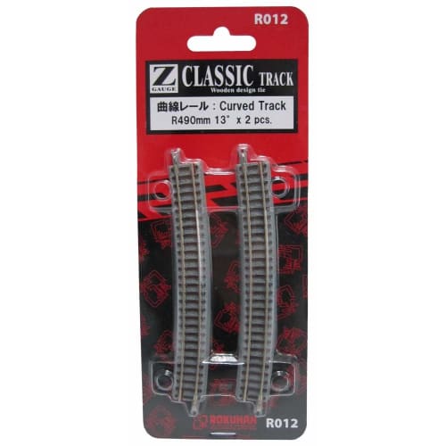 Rokuhan Z Gauge R012 Изогнутый рельс R490мм 13