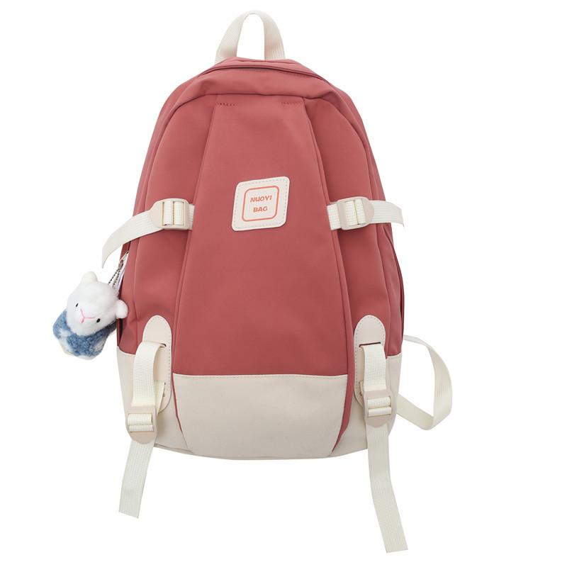 Schoolbag1011 New Japanese Simple Backpack Outdoor Leisure Large Capacity Backpack Korean Edition School Season Student School Bag