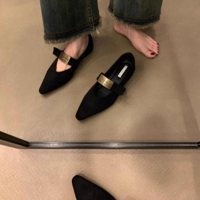 Новые туфли-мюли на низком каблуке, лето 2024, лучший уличный образ для женщин, квадратная голова, открытый носок, балетки для женщин