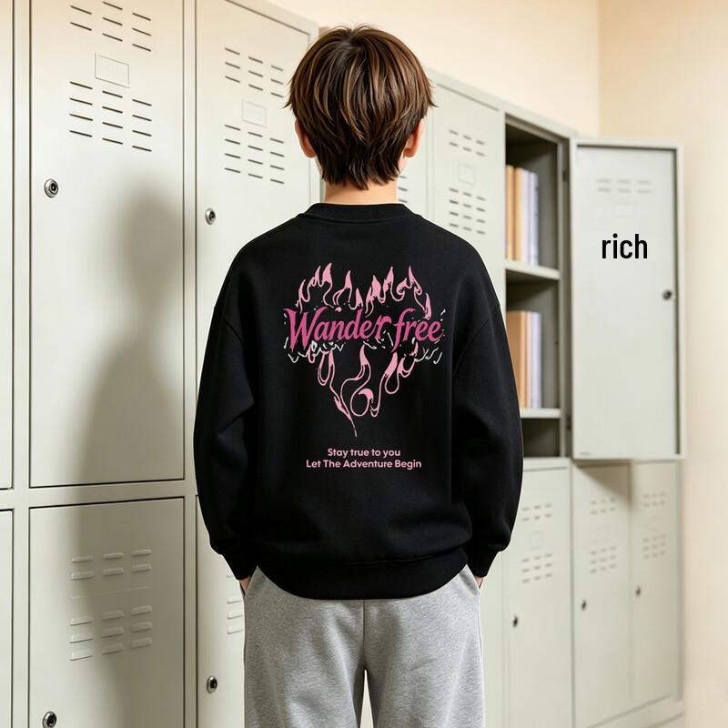 JEEP Kids' Casual Crewneck Pullover Sweatshirt