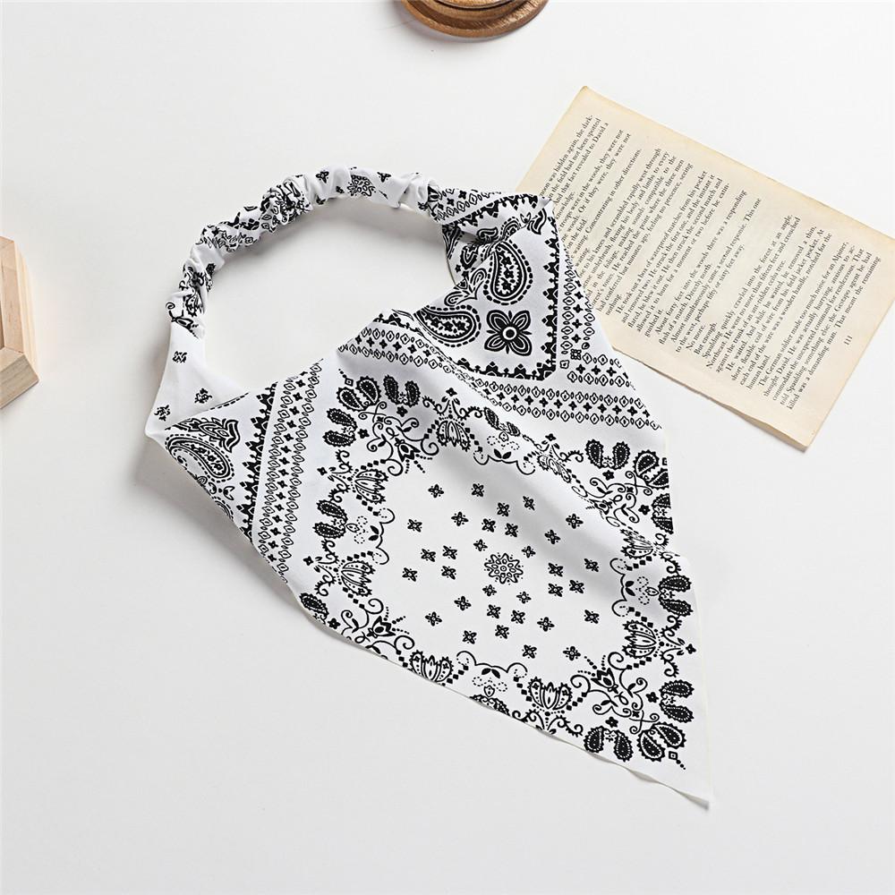 Платок с цветочным принтом, повязка на голову, женские повязки на голову, эластичная резинка для волос, шарф для волос для женщин, головной платок