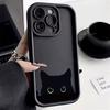 Для iPhone 17 16 15 14 Pro Max 13 12 11 Pro Max XS XR X 15 14 Plus 17 Air Чехол с графикой Черный Кот Ударопрочный Мягкий Матовый Чехол