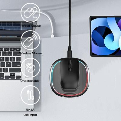Механическая подставка-вертушка RGB-подсветка Автоматический двигатель-шевелитель мыши Выключатель Кабель для зарядки Type-C для пробуждения компьютера
