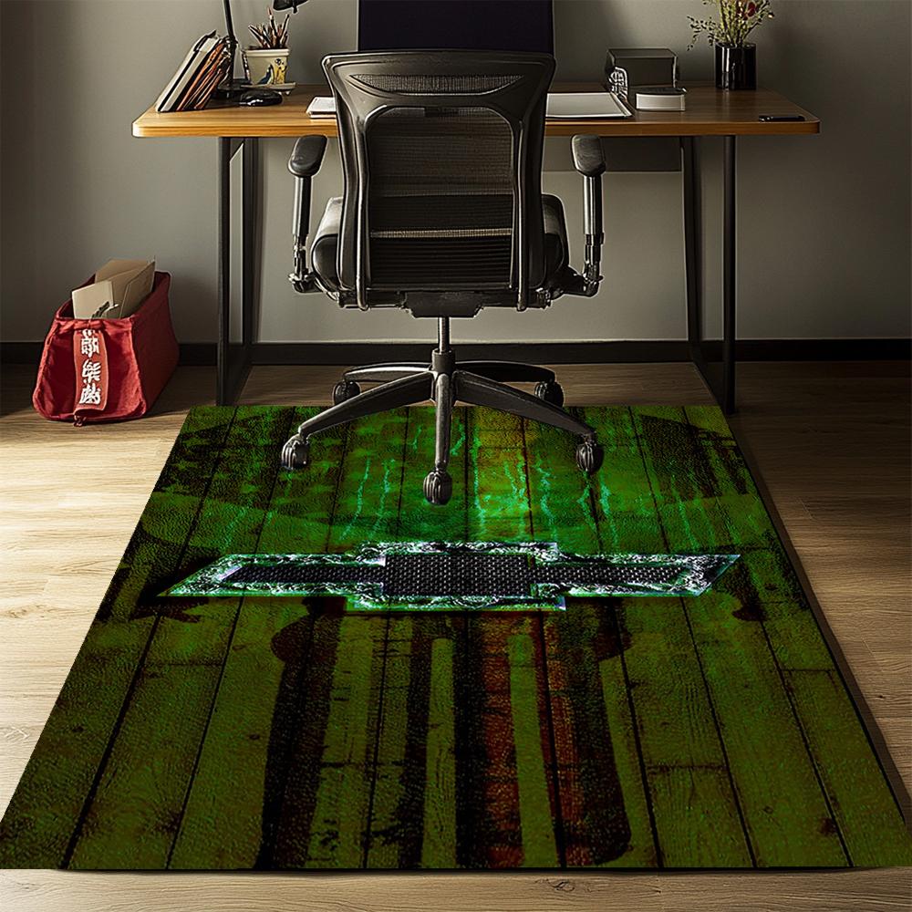Chevrolet Printed Carpet, Rug for Office Chair Living Room Bedroom Kitchen Room Decor Gifts.