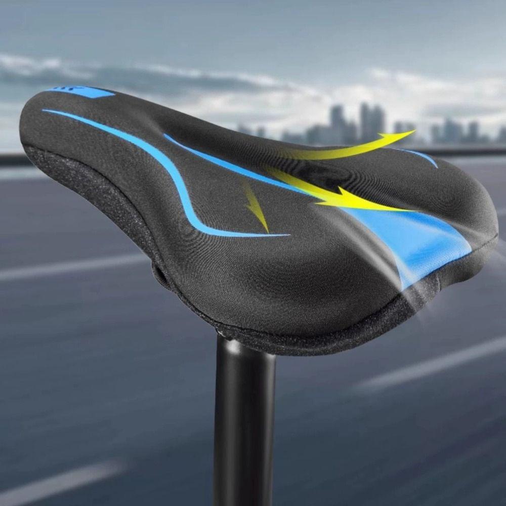 PU Leather Bicycle Saddle Cover Thicken Thicken Saddle Cover New Cushion Cover Road Bike