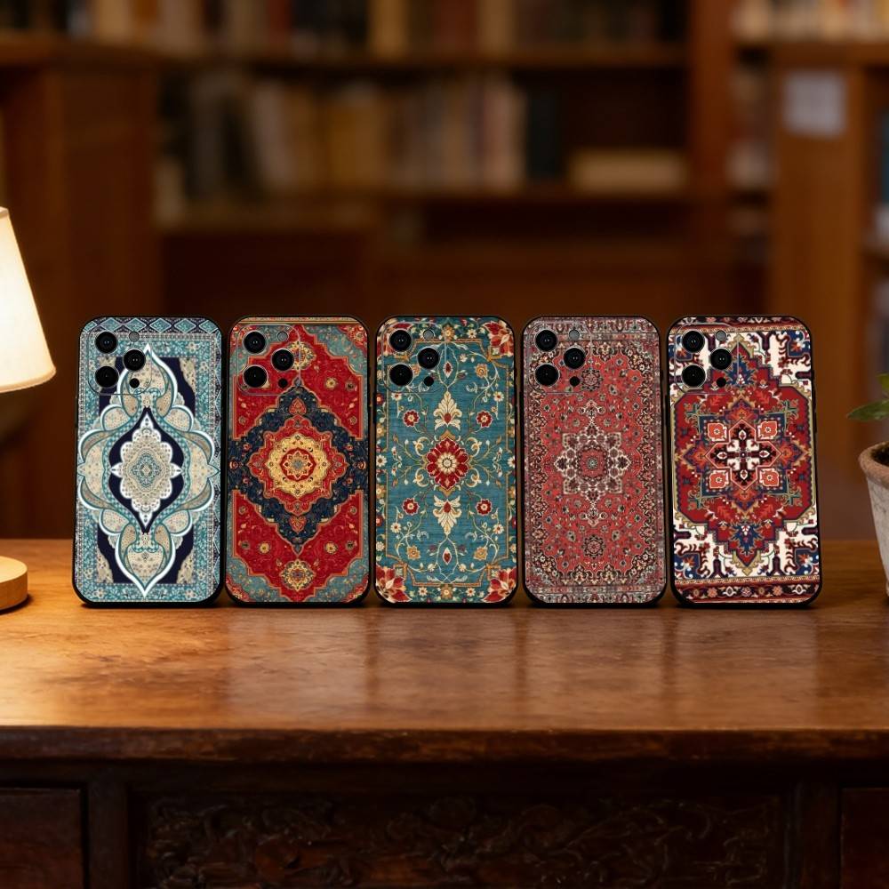 Чехол для телефона с персидским ковром, силиконовый, мягкий, для IPhone 17 16 15 14 13 12 11 X XR Plus Pro Max Plus