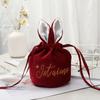 Easter Rabbit Drawstring Bags Velvet Jewelry Organizer New Wedding Candy Bags  Birthday Party