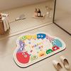 Мультяшная Дверь Туалета Впитывающие Противоскользящие Коврики для Ног Бытовой Туалет Диатомовая Грязь Напольный Коврик Туалет Ванная Комната Коврик для Пола Ванной Комнаты