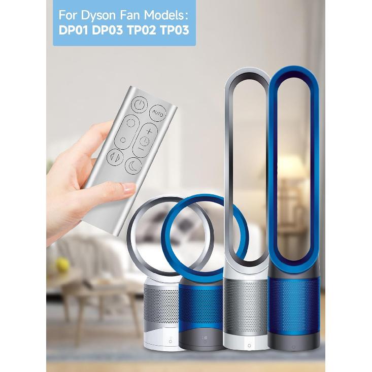 PZL New Replacement Remote Control for Dyson DP01 DP03 TP02 TP03 Pure Cool Link Purifying Fan, Part NO.967400-01 (Sliver)