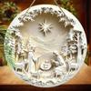 Holy Night Nativity Scene Pendant, Decoration of Home Walls or Doors, 2d Flat Wooden, Christmas Decoration, Gifts for Friends and Family