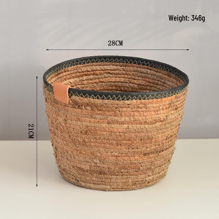 Корзина ручной работы из скандинавского ротанга для хранения игрушек, белья или на балконе
