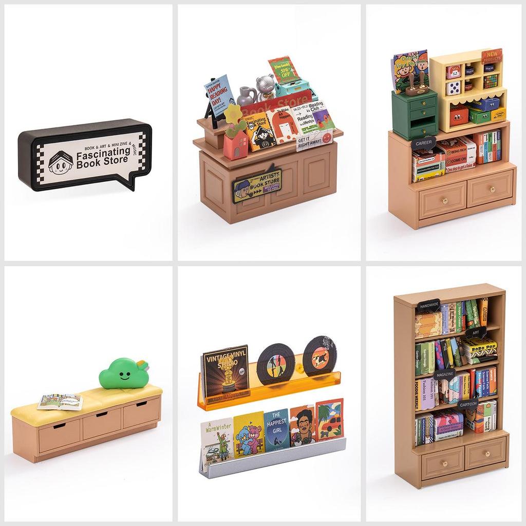 Rolife Super Creator Fascinating Book Store DIY Miniature House Kit DW004