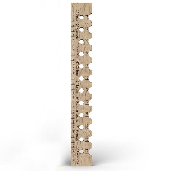 Деревянная линейка для растений Эффективная посадка Гладкие края без заусенцев Простая в использовании Измерение клумбы Портативная садовая линейка