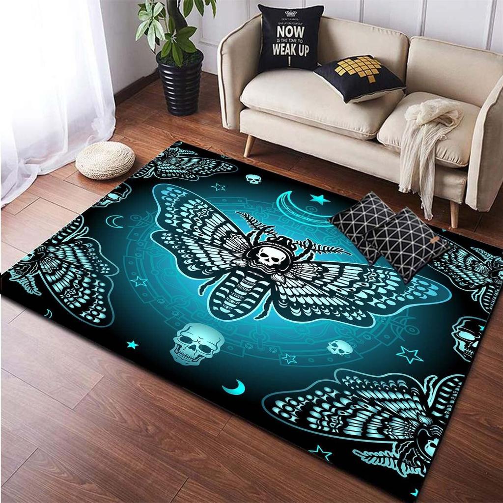 Коврики для области головы черепа смерти, нескользящий напольный коврик, коврики для дома, коврик для беговой дорожки, ковер для спальни, ковры для гостиной