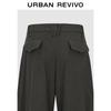 UR2026 Women's Pleated Tied Curved-Leg Pants