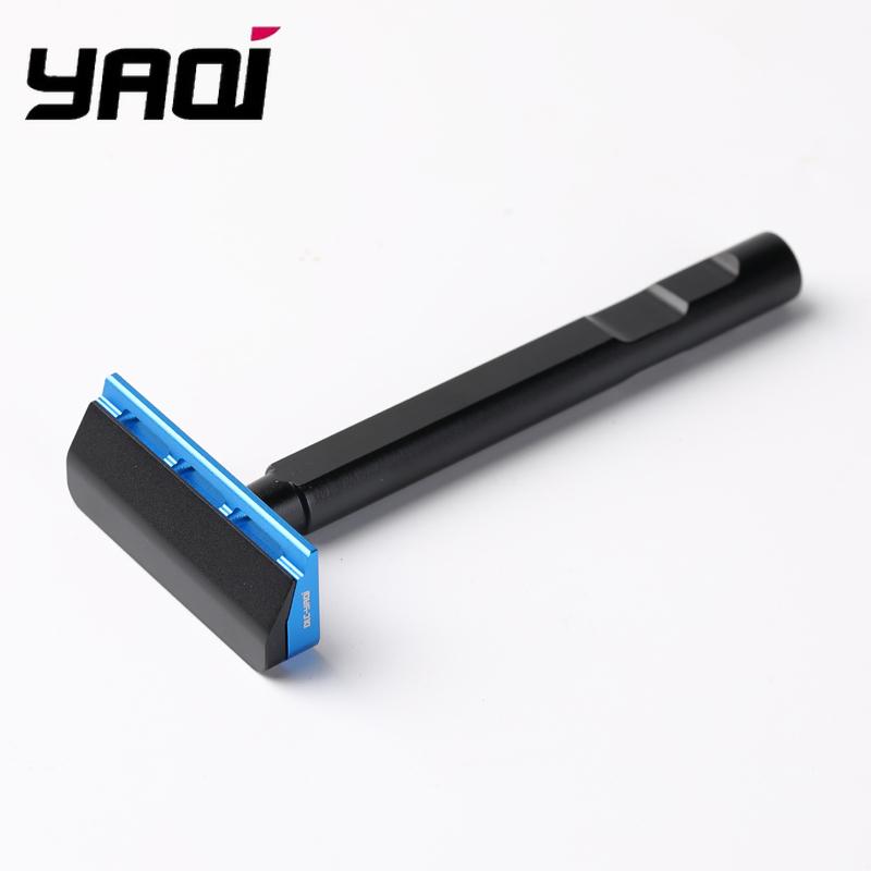 YAQI Black and Blue Color Tachi(Aluminum Version) Light Weight Single Edge Safety Razor