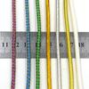 MNFT 2Packs(Total 4m) Mraided Holographic Mylar Cord 3.5mm 3mm Tubes For Fish Fly Tying Materials There Are White Lines Filling