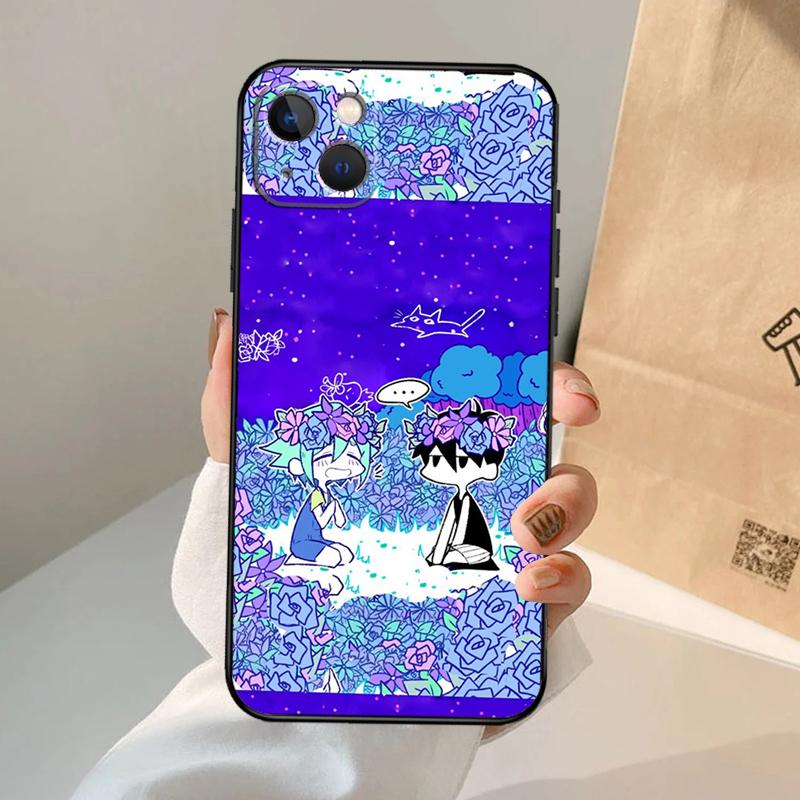 Чехол-кейс Omori для iPhone 16 15 14 12 Pro Max 11 13 Pro Max X XR XS MAX Plus 12 Mini Coque