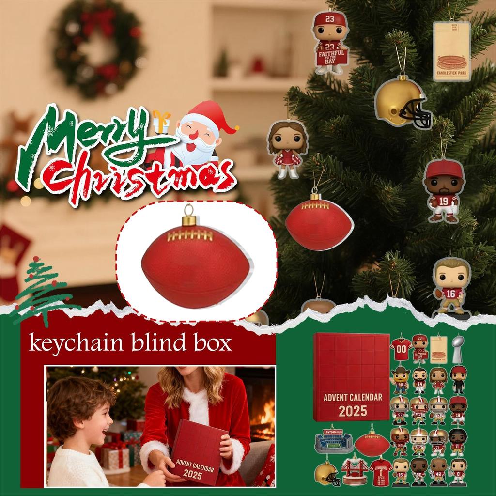 Advent Calendar, Advent Calendar, Boys Advent Sports Calendar, 24 Day Acrylic Countdown Calendar, Advent Calendar