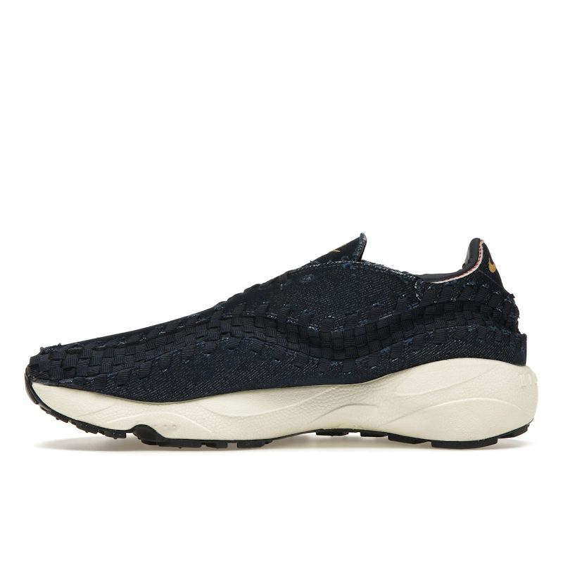 Nike Air Footscape Woven Dark Denim Женские кроссовки Blue Obsidian Coconut-Milk HF1759-400
