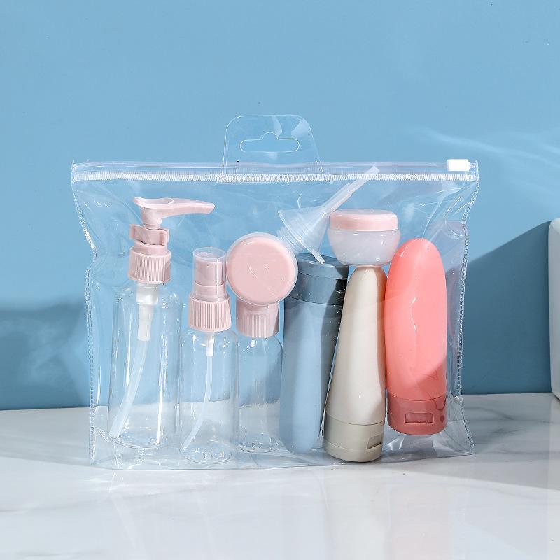 Travel Bottles Set With Storage Bag Travel Size Empty Liquid Cream Lotion Containers Fine Mist Spray Bottle