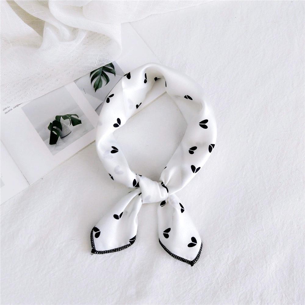 50 шелковых квадратных платков: Универсальные весенне-летние шейные платки для женщин - корейский стиль