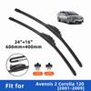 2PCS 4PCS Wiper Blades for Avensis 2 Corolla 120 2001-2009 Front Double Rubber Strip Wiper Blade Windshield Brushes Windscreen Window Accessories