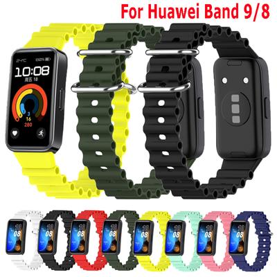 Ремешок для Huawei Band 9, аксессуары для ремешков, сменный ремешок для умных часов, силиконовый браслет correa для Huawei Band 8