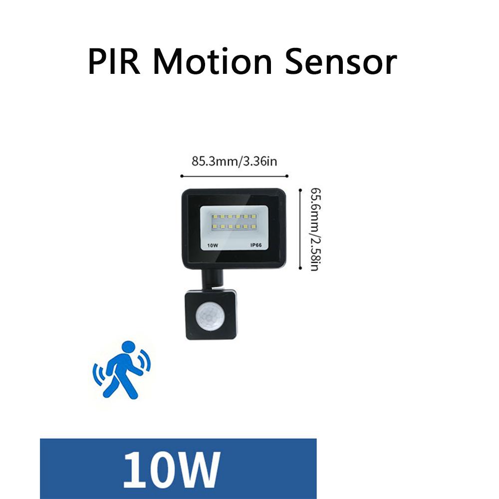 LED Floodlight Motion Sensor AC220V AC110V 10W-300W Waterproof Outdoor Projector Exterior Spotlight Outdoor lamp Wall Reflector