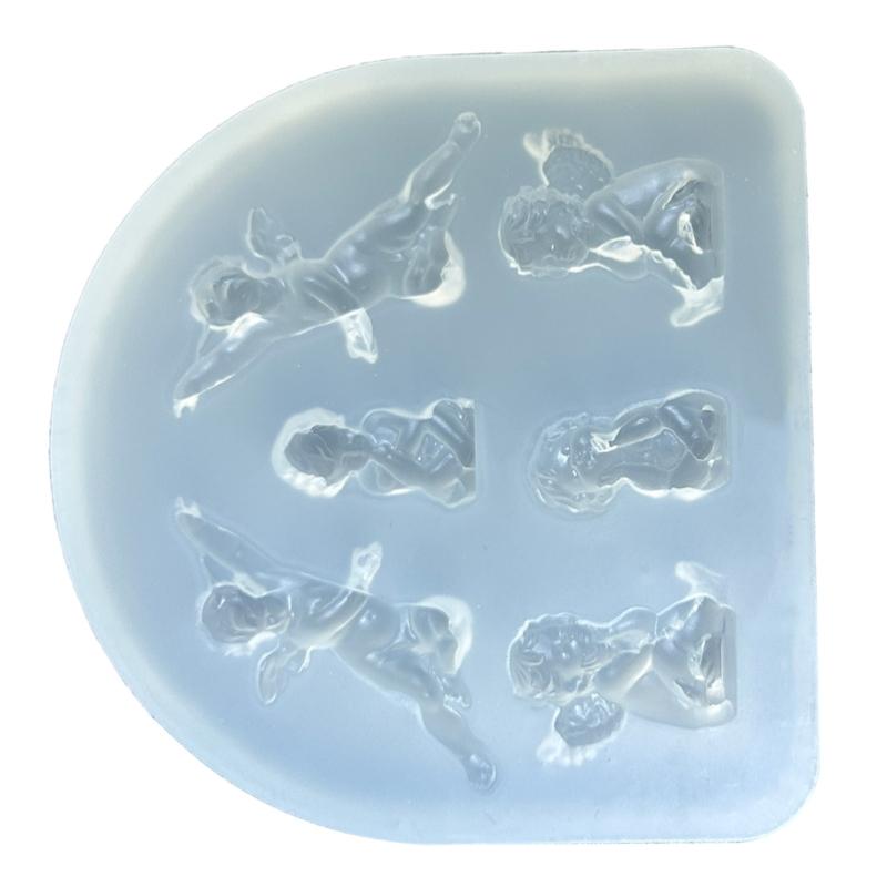 Многофункциональная силиконовая форма, силиконовые формы для рукоделия, форма ангела, формы для украшения ногтей, подходящие для изготовления поделок