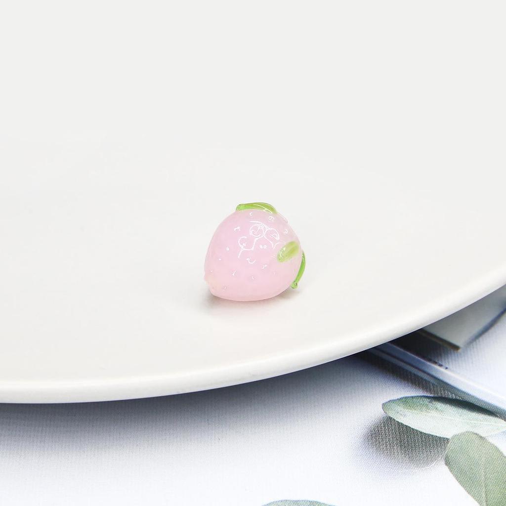 Клубничные глазированные бусины для изготовления украшений своими руками: Браслет, Подвеска, Серьги, Ожерелье, Аксессуары для заколок.