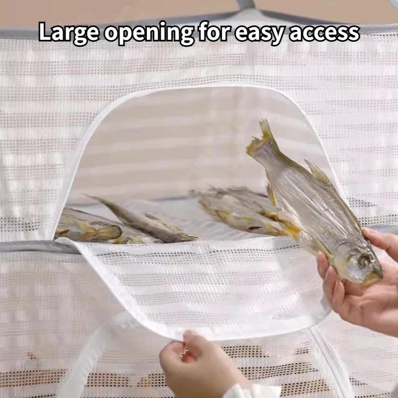 1-4 слойная подвесная сетка для сушки одежды, складная сетка для сушки одежды, ветрозащитная сетка для сушки, держатель для продуктов питания, овощей, рыбы, фруктов, трав