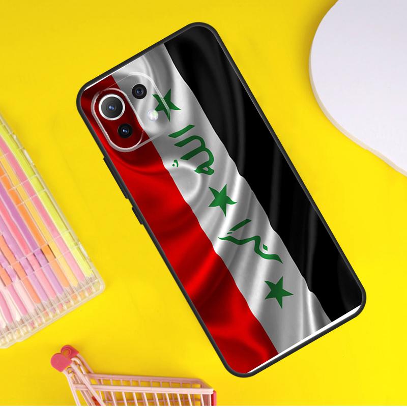 Iraq Flag Cover For Xiaomi 14 Ultra 13 11T 12T 13T 14T Pro POCO X7 X6 Pro X3 X5 F3 F5 M6 F6 Pro Case
