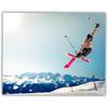 Summit Designs Постер с принтом для стены - Фристайл на лыжах - Фотография прыжка на альпийской горе - 11x14 Без рамы - Постер с экстримом для декора дома и офиса - Лыжи