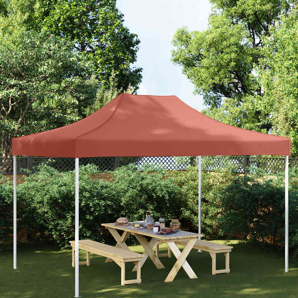 Party Tent Roof 4x3 m Terracotta Red 270 g m²