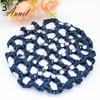 Extremely Good Bun Cover Hair Net Ballet Dance Skating Rhinestone Crochet Snood