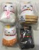 Book of Friends Nyanko News Plush Toy Nyanko Sensei and the Relaxing Steamy Hot Springs Set of 4 Natsume's